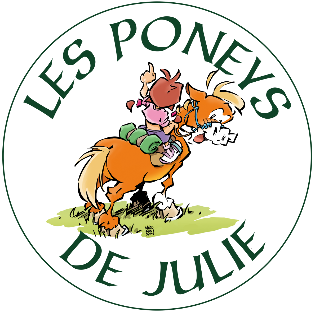 Logo Poney de Julie 10cm